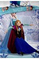Disney Set de pat cu imprimeu Frozen multicolor Fete