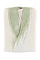 Cotton Box Unisex Fehér & Halványzöld Pamut Fürdőköpeny férfi