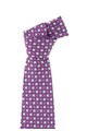 Versace Cravata de matase cu model geometric in nuante roz Barbati