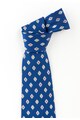 Versace Cravata albastru royal de matase cu model floral Barbati