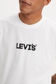 Levi's Tricou de bumbac cu decolteu la baza gatului si imprimeu logo Barbati