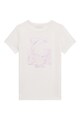 GUESS Тениска с памук с лого и фигурална шарка Момичета