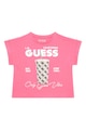 GUESS Tricou din amestec de bumbac organic cu imprimeu logo Fete