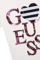 GUESS Tricou cu logo din paiete Fete