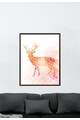 4Decor Tablou de panza Pixelated Reindeer 35X50 Barbati