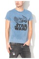 Pepe Jeans London Tricou albastru prafuit cu imprimeu Tiefighter Femei