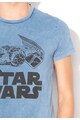 Pepe Jeans London Tricou albastru prafuit cu imprimeu Tiefighter Femei