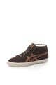 Onitsuka Tiger Tenisi mid-high maro inchis de piele intoarsa Fader Femei