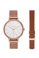 Skagen Ceas auriu rose cu o curea suplimentara Anita Femei