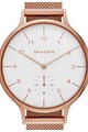 Skagen Ceas auriu rose cu o curea suplimentara Anita Femei