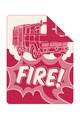 s.Oliver Patura rosu cu alb si design masina de pompieri Femei