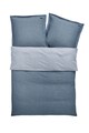s.Oliver Lenjerie de pat in doua nuante de albastru, din chambray 155X220 Barbati