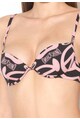 Moschino Sutien push-up negru cu roz pal Femei