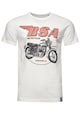 Recovered Тениска BSA Birmingham Motorcycles 3309 с десен Мъже