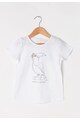 Tom Tailor Kids Tricou alb cu imprimeu cu papagal Fete