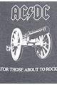 Recovered Tricou cu imprimeu logo ACDC 'For Those About Rock' 7595 Barbati