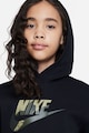 Nike Logómintás kapucnis pulóver kenguruzsebbel Lány