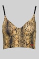 HUGO Sutien longline cu vatelina si animal print Femei