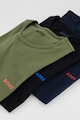 BOSS Set de tricouri de bumbac cu logo discret - 3 piese Barbati