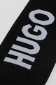 HUGO Изрязани чорапи с памук и лого - 2 чифта Жени