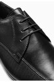 NEXT Barna Bőrcipő Texturált Panellel Az Oldalán férfi