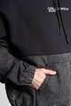 KARL LAGERFELD JEANS Colorblock dizájnú kapucnis pulóver farmerbetétekkel férfi