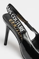 Versace Jeans Couture Обувки Scarlett с лачен ефект и отворена пета Жени