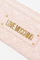 Love Moschino Cipzáros műbőr pénztárca steppelt részletekkel női