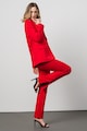 Karl Lagerfeld Straight fit nadrág hasítékokkal az alsó szegélyén női