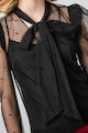 Karl Lagerfeld Enyhén áttetsző felső masnival női