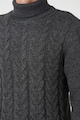 KOTON Garbónyakú pulóver csavart kötésmintával férfi