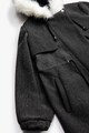 KOTON Kapucnis kabát műszőrme részlettel női