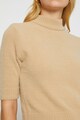 KOTON Rövid ujjú pulóver bordázott részletekkel női