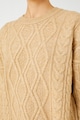 KOTON Csavart kötésmintás pulóver női