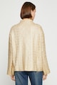KOTON Csavart kötésmintás pulóver fényes dizájnnal női
