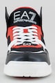 EA7 Pantofi sport mid-high de piele ecologica cu insertii de plasa Barbati