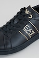 EA7 Pantofi sport de piele cu garnitura cu logo Barbati