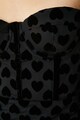 KOTON Szívecskés mintájú ruha szív alakú nyakrésszel női