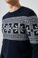 KOTON Gyapjútartalmú pulóver Karácsony témájú mintával férfi