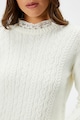 KOTON Пуловер с овално деколте и плетка осморка Жени