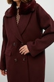 KOTON Bő fazonú kabát műszőrme részletekkel női