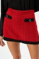 KOTON Tweed nadrágszoknya kontrasztos részletekkel női