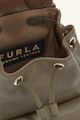 Furla Flow egyszínű bőr hátizsák külső zsebbel női