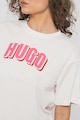 HUGO Tricou cu decolteu la baza gatului Femei