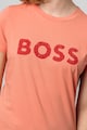 BOSS Tricou cu imprimeu logo Elogo Femei