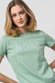 BOSS Tricou cu imprimeu logo Elogo Femei