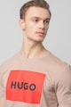 HUGO Dulive normál fazonú logós póló férfi