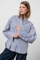 HUGO Раирана риза Eneyta със свободна кройка Жени