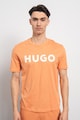 HUGO Dulivio normál fazonú póló kontrasztos logóval férfi