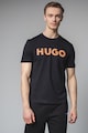 HUGO Tricou cu decolteu la baza gatului si imprimeu logo Barbati